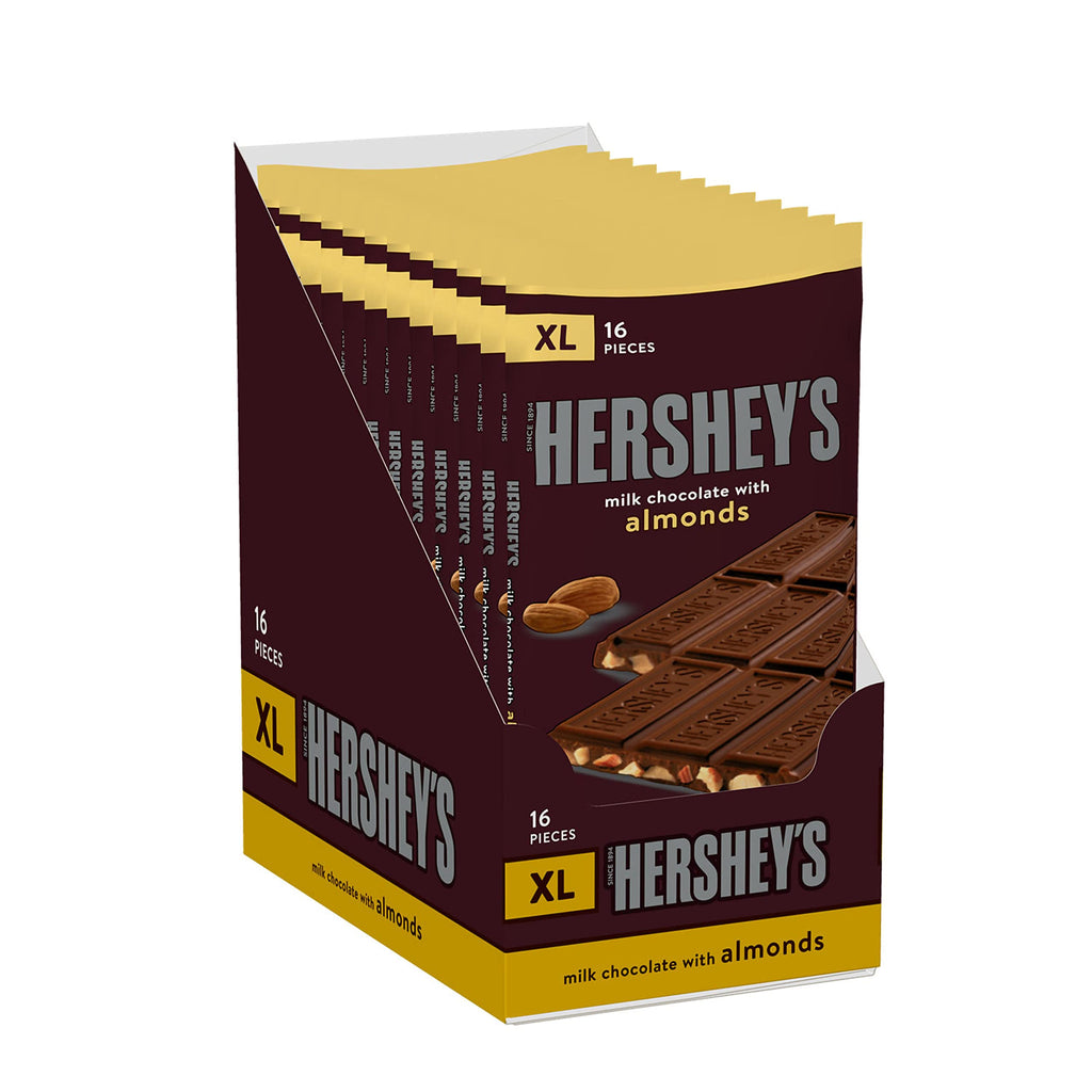 Milk Chocolate with Almonds Candy Bars, 4.25 oz, 12 ct Y908