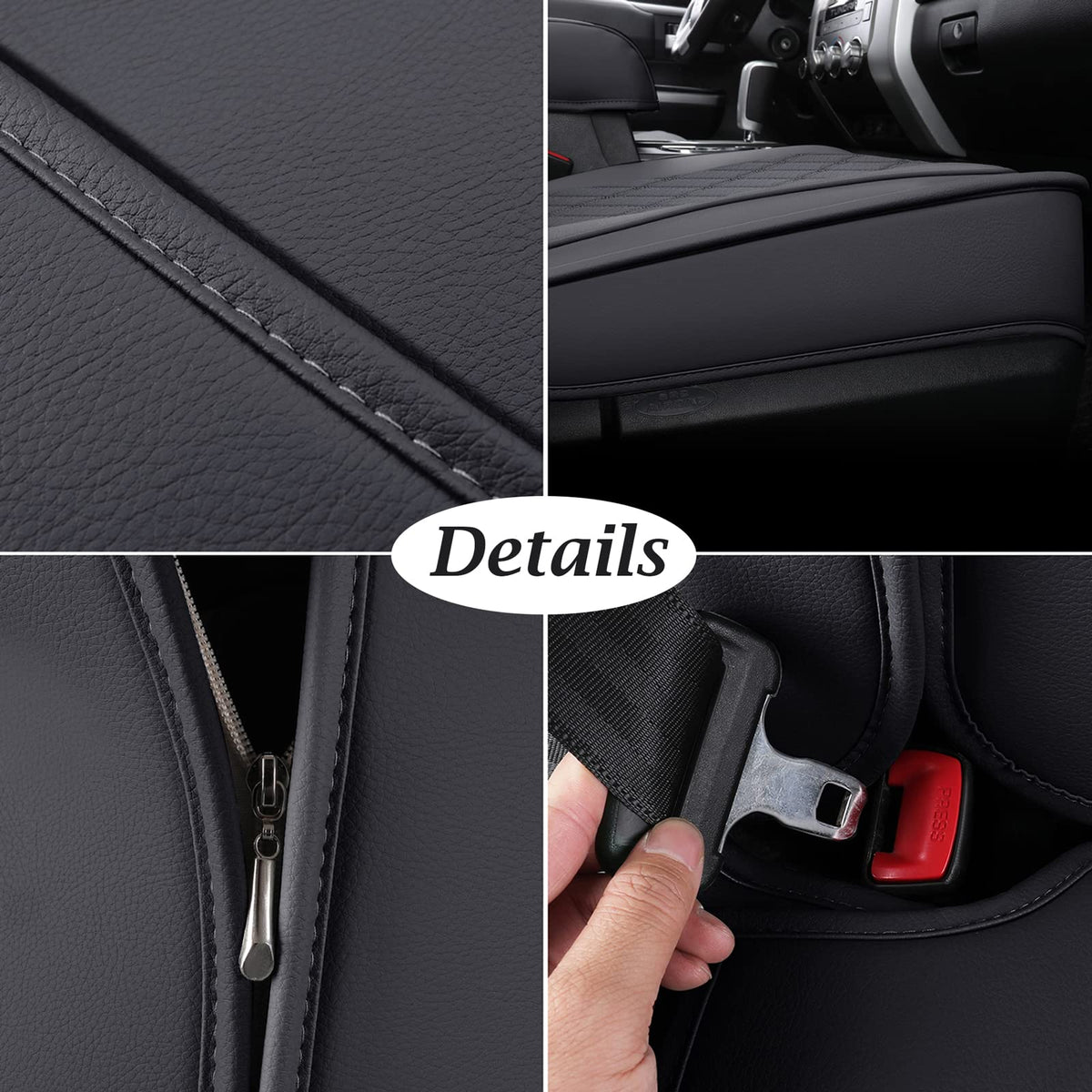 Leather Car Seat Covers Full Set D648473