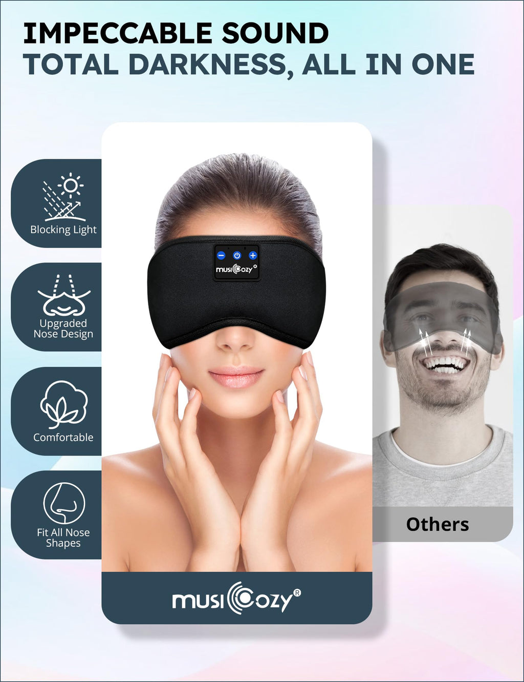 3D Bluetooth Sleep Headphones Headband Z6079