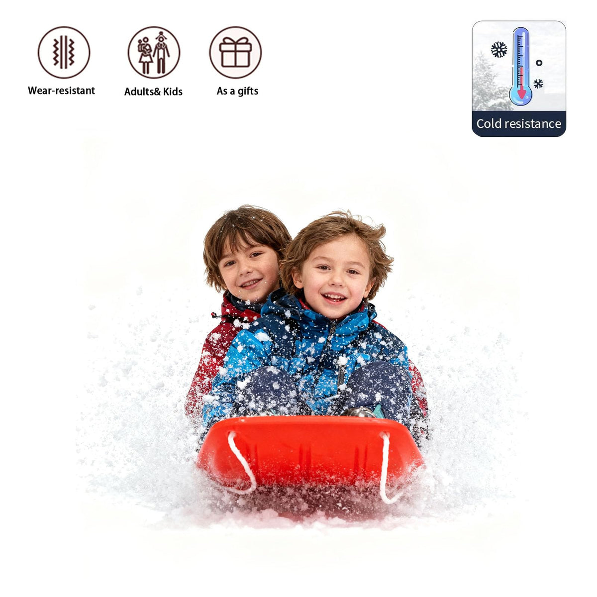 Snow Sled with Pull Rope & Handles 35 Inch F56944