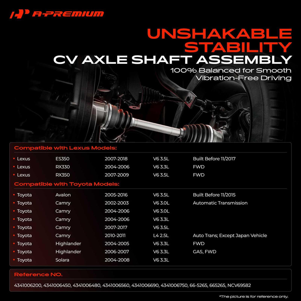 Front Right Passenger Side CV Axle Shaft Assembly Z744