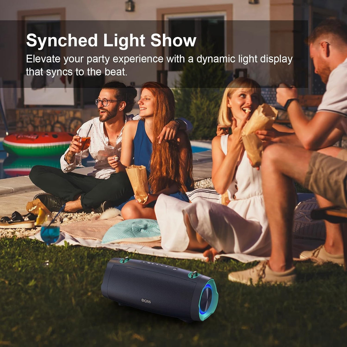 Wireless Bluetooth Speaker, IPX6 Waterproof J4380