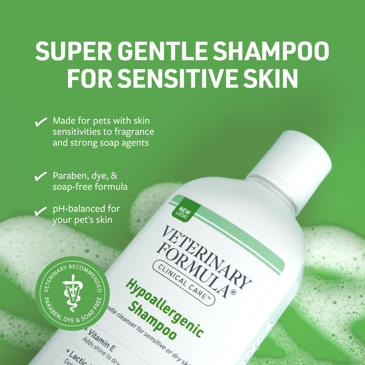 Hypoallergenic Shampoo, 16 oz F719929