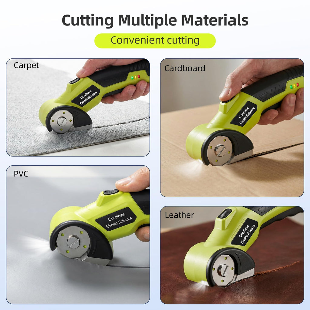 Cordless Electric Cutter with 2 Rotary Blades A9461