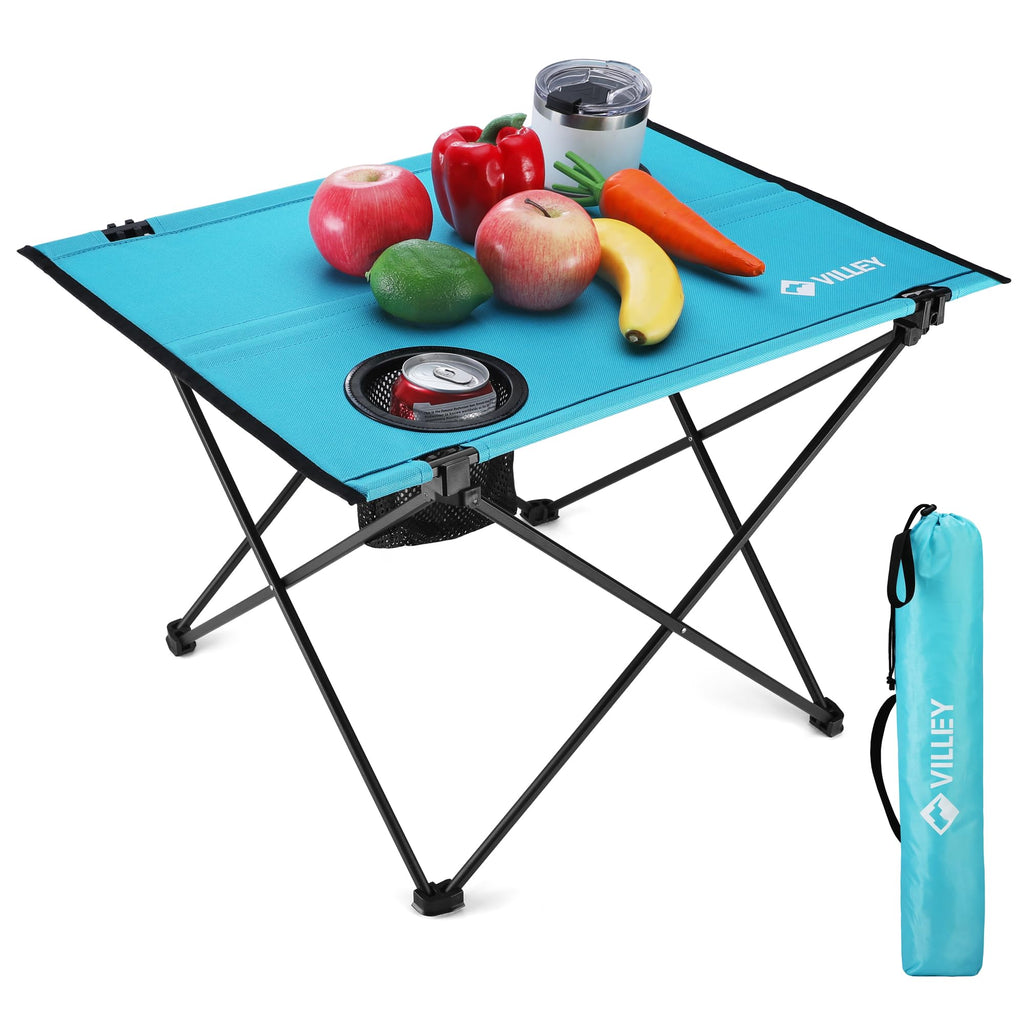 Folding Camping Table with 2 Cup Holders Y310865