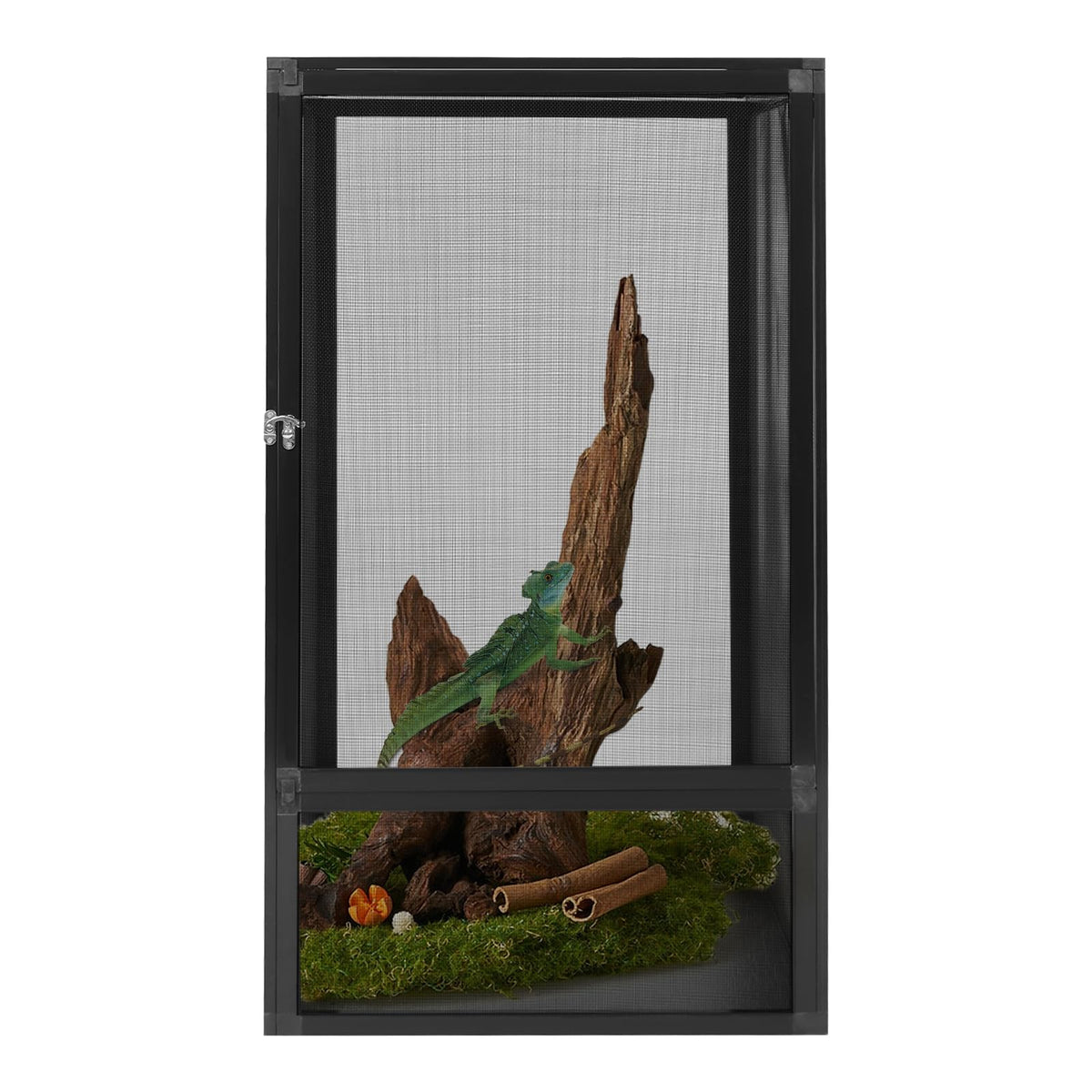 Terrarium Enclosure with Mesh Top and Locking Latch F622450