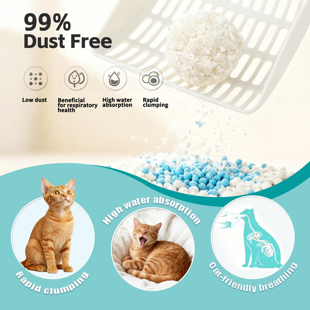 Cassava Cat Litter Odor Control Dust-Free Clumping X18531