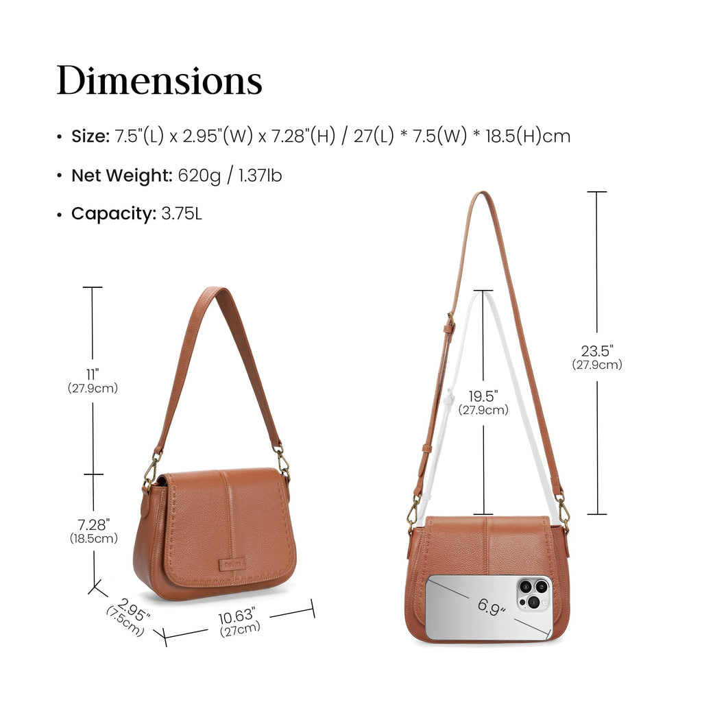 Genuine Leather RFID Blocking Crossbody Bag K30214