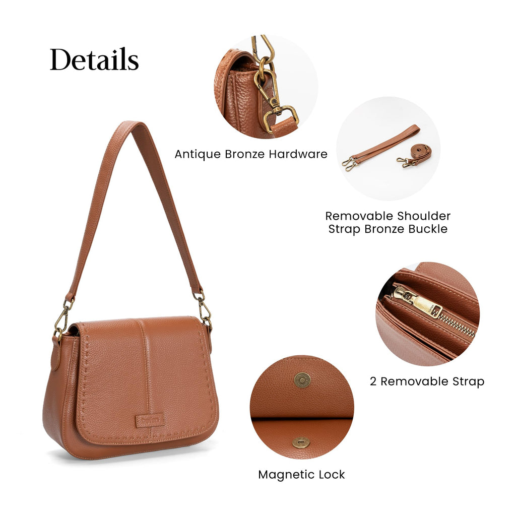 Genuine Leather RFID Blocking Crossbody Bag K30214