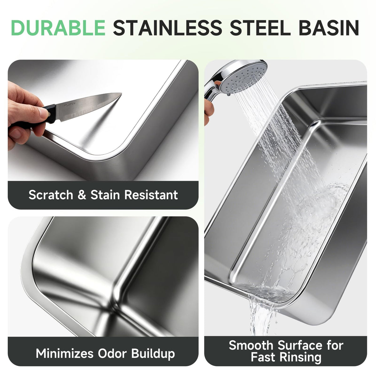 XL Stainless Steel Cat Litter Box J85636