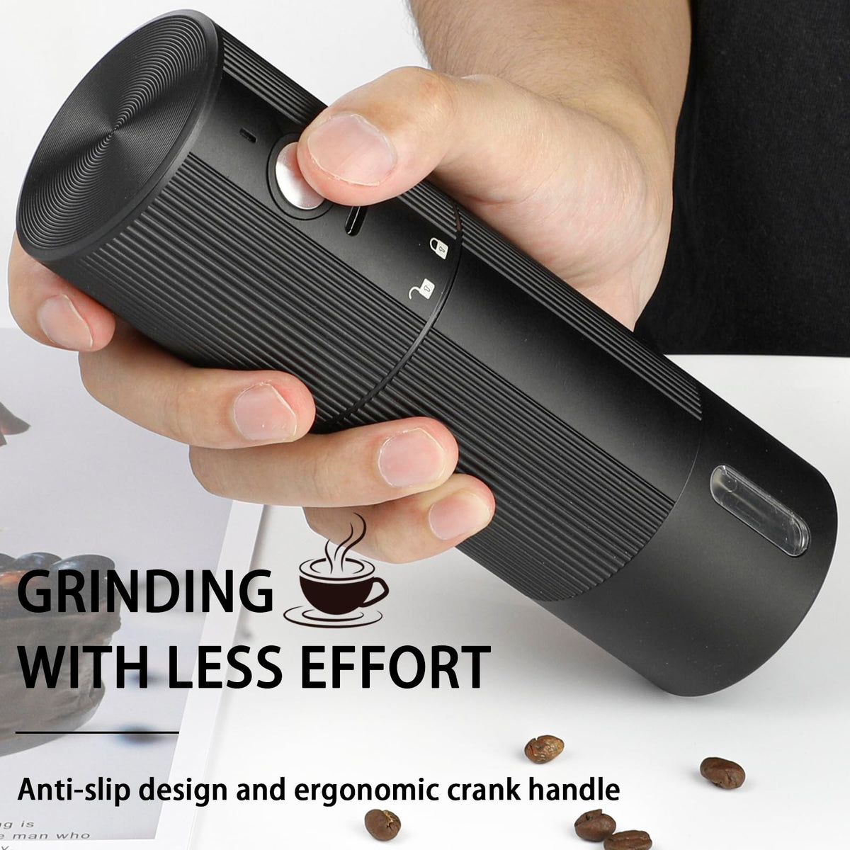 Portable Cordless Conical Burr Coffee Grinder with 45 Adjustable Settings Y39782