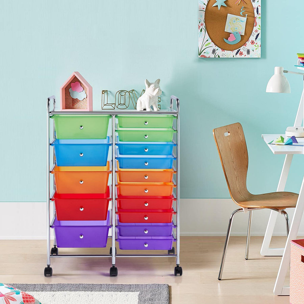 15 Drawer Rolling Storage Cart I430