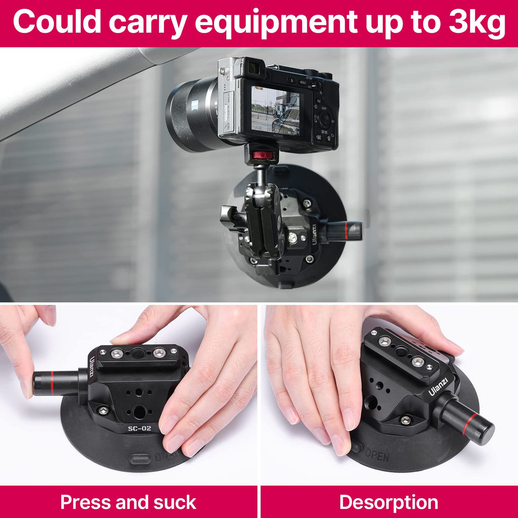Suction Mount 4.5'' Magic Arm Bracket for DSLR Cameras Y246268