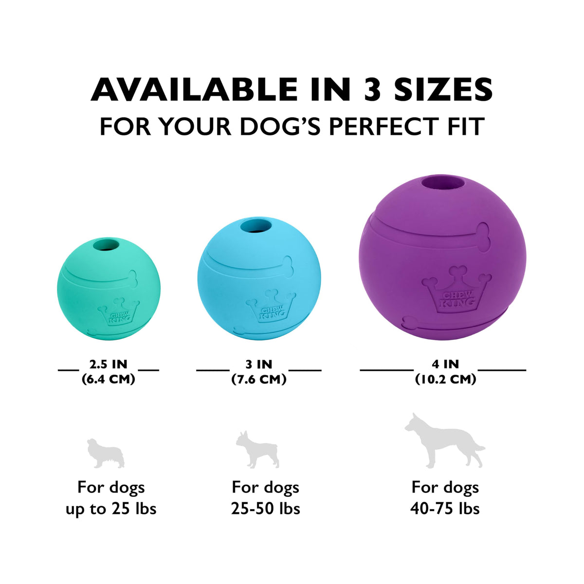 Extremely Durable Natural Rubber Toy 2.5 inch, 8-pack N226663