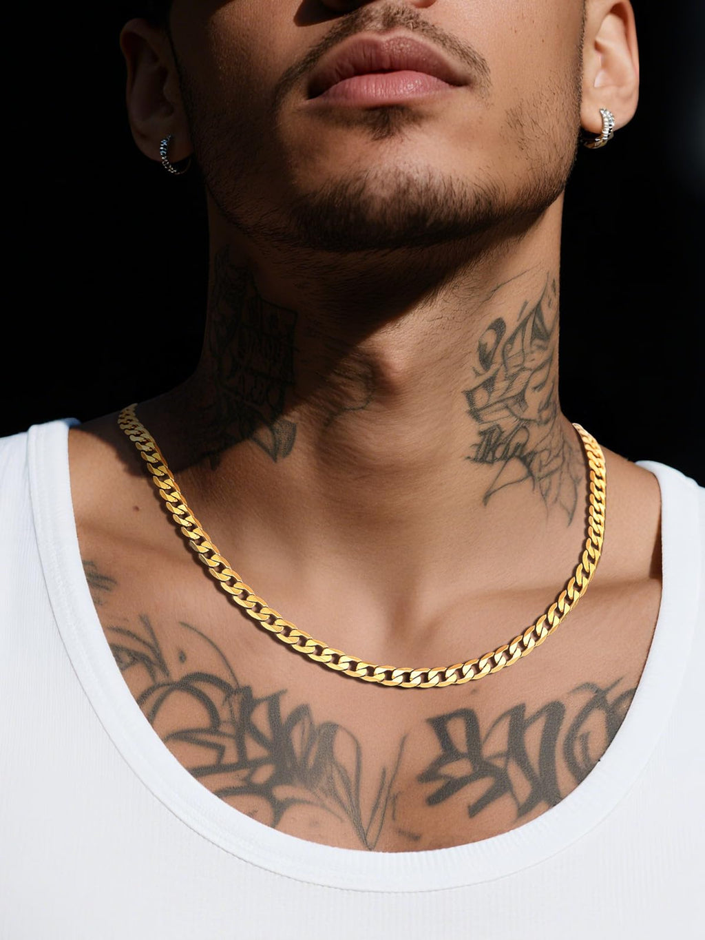 Stainless Steel Figaro Chain Necklace C476