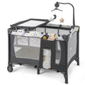 Portable Baby Playard with Bassinet and Changing Table M7080