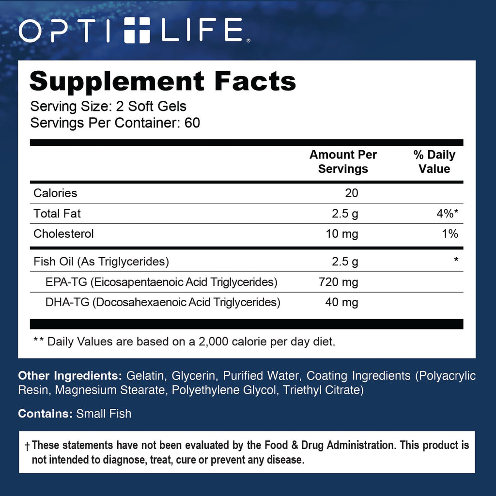 Omega 3 Fish Oil 1200mg Softgels 120 Ct D4982