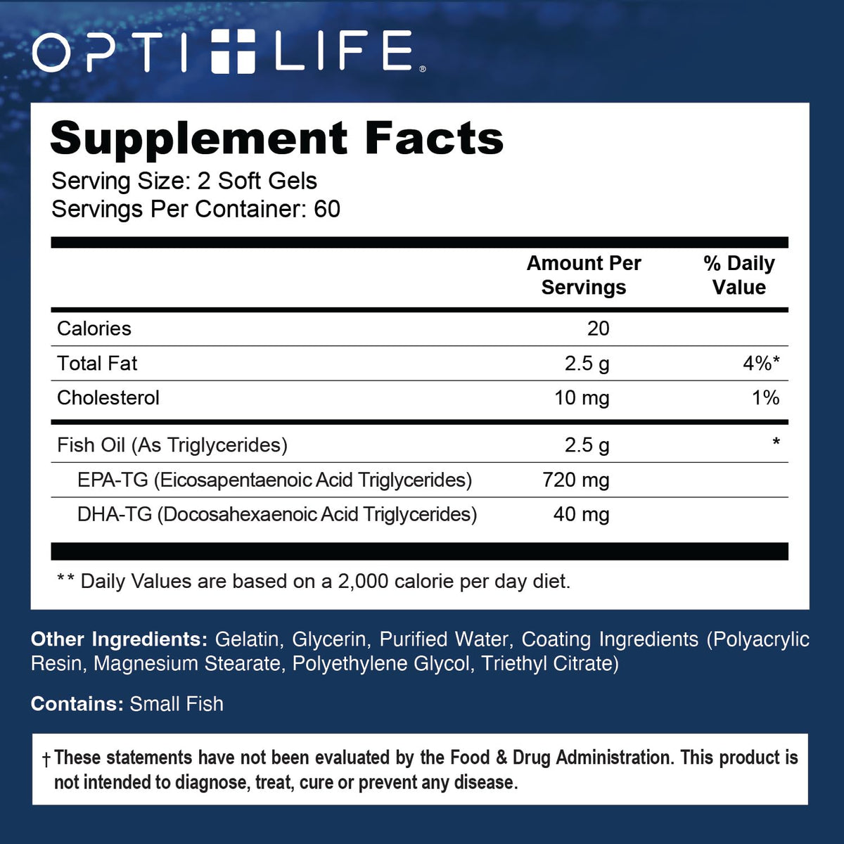 Omega 3 Fish Oil 1200mg Softgels 120 Ct D4982