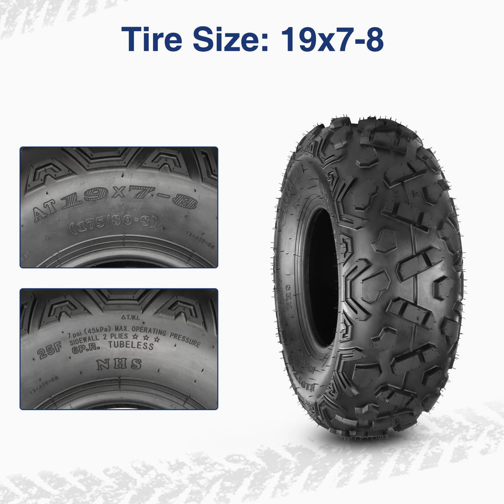 19x7-8 ATV Tires Set of 2 F92316