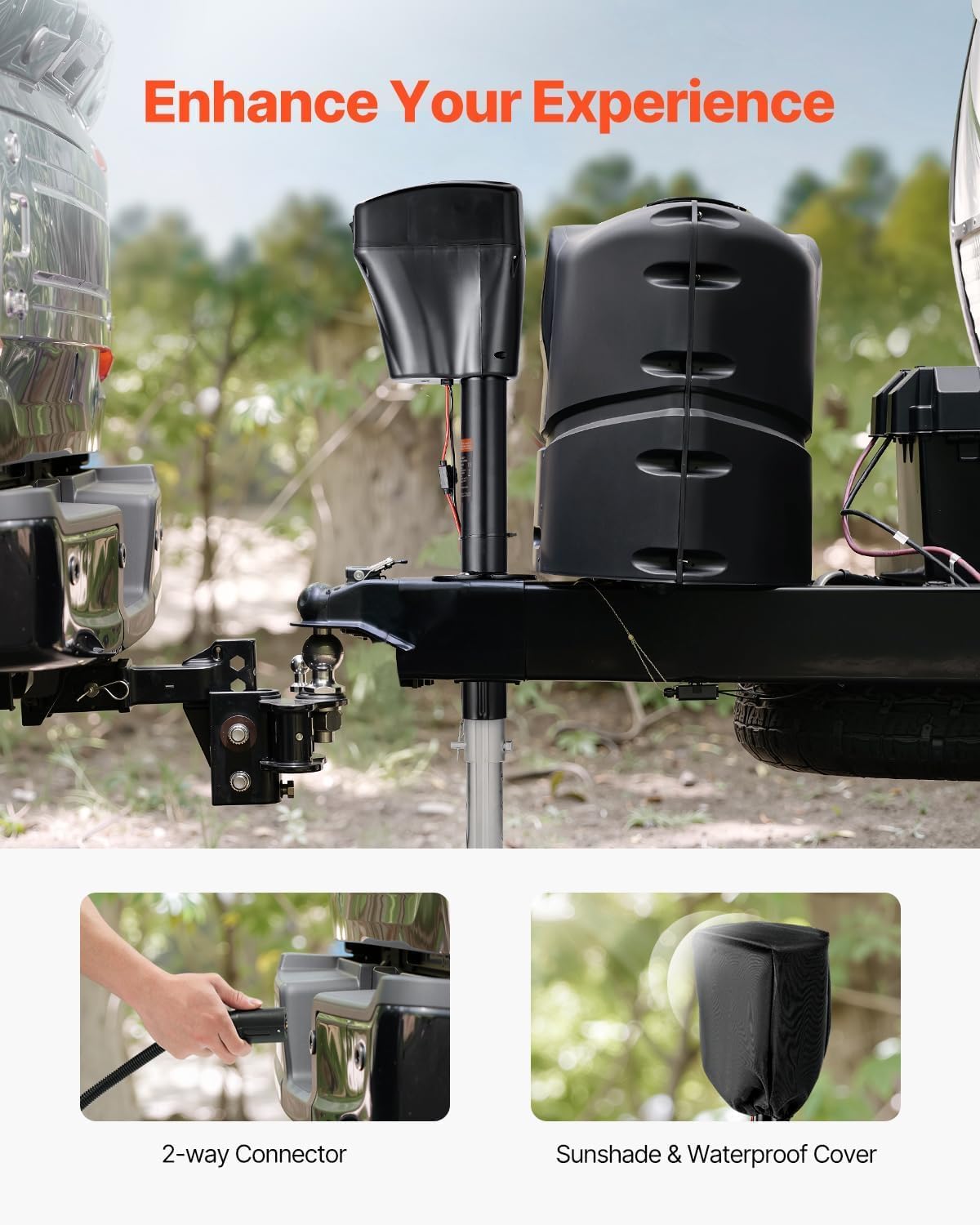 12v DC Electric Tongue Jack with Waterproof Cover M71130