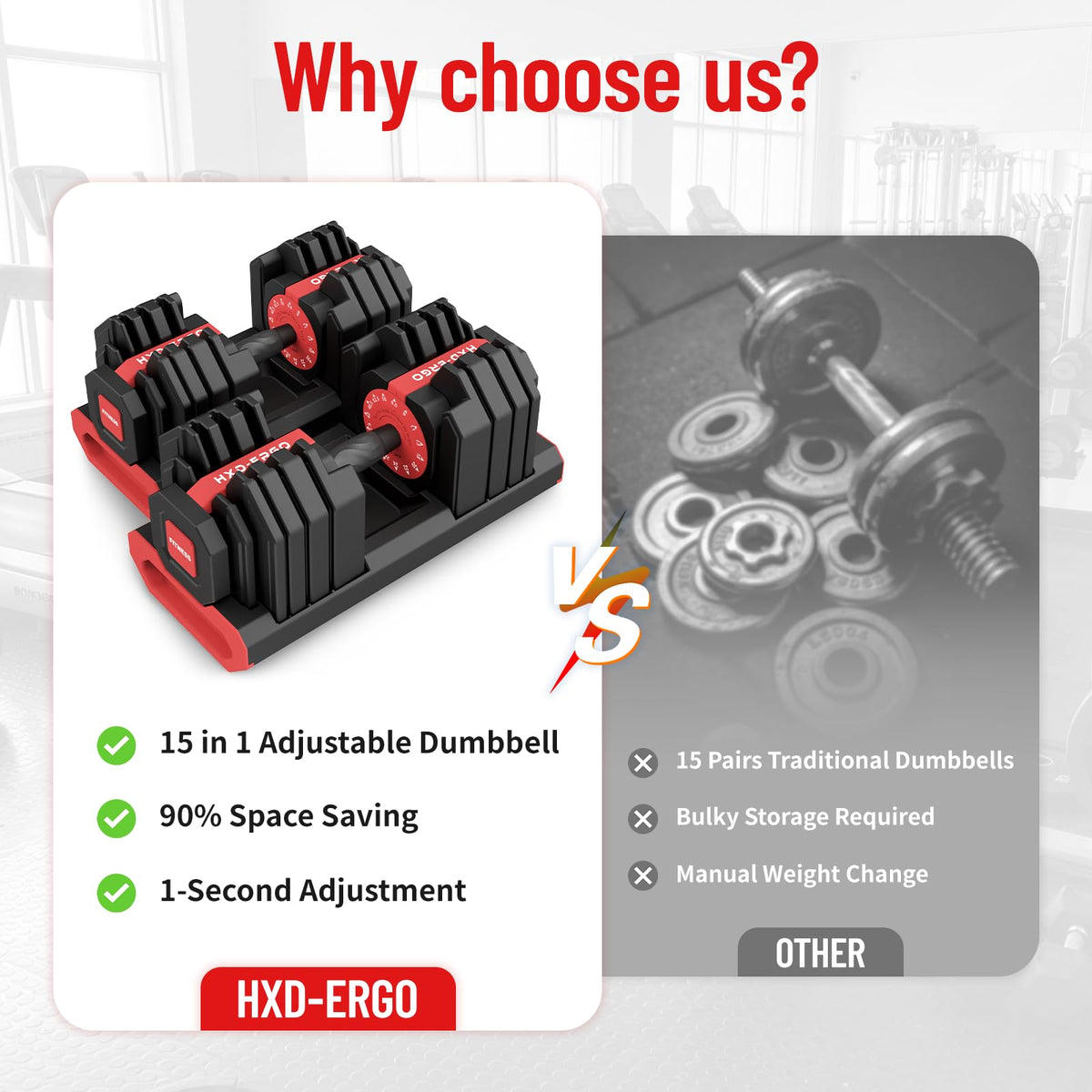 15 in 1 Adjustable Dumbbell Weight V45445