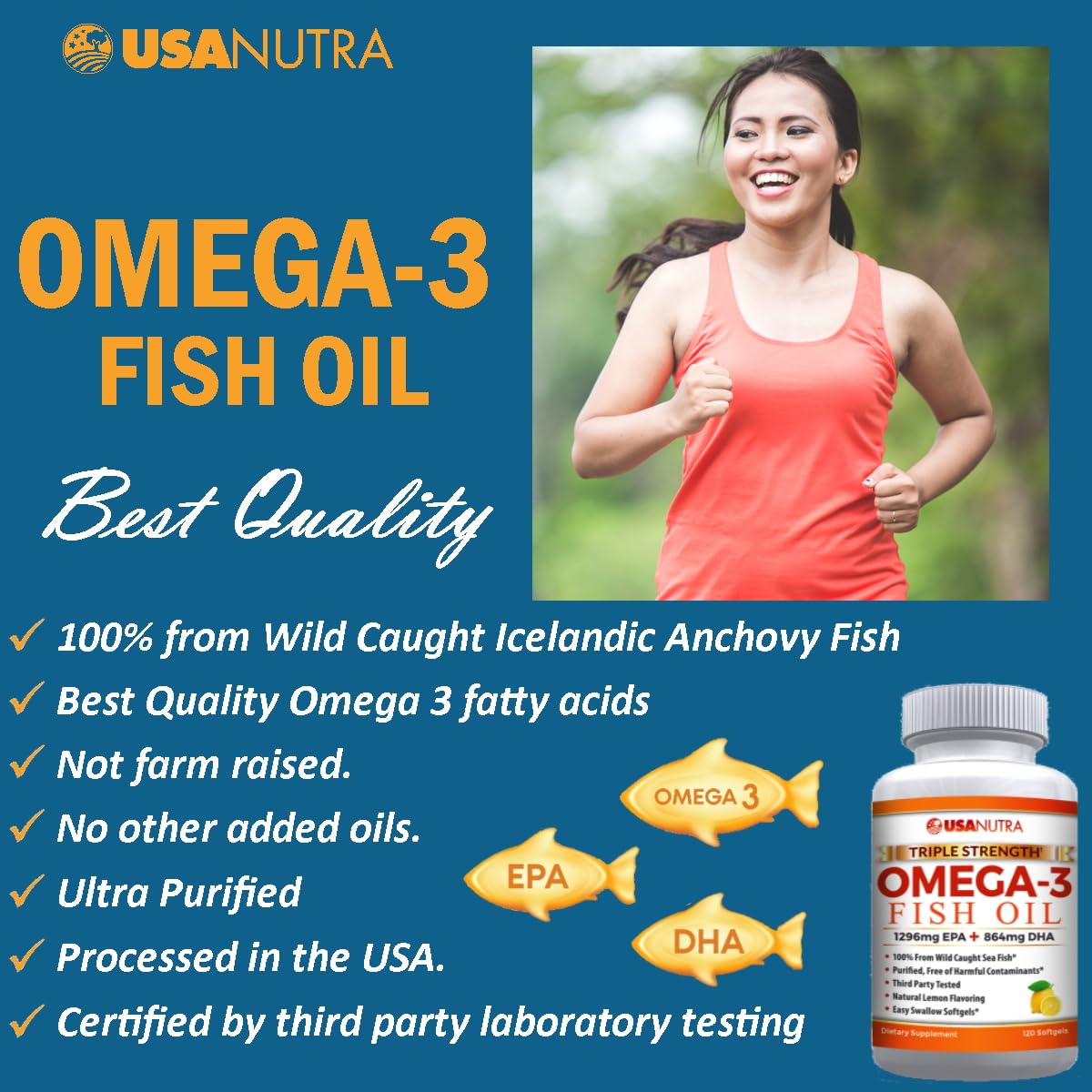 Omega-3 Fish Oil 3600mg with EPA and DHA A426070
