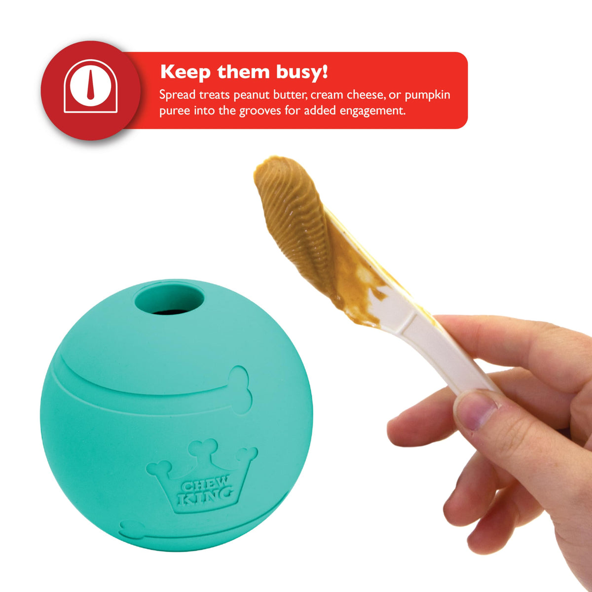 Extremely Durable Natural Rubber Toy 2.5 inch, 8-pack N226663