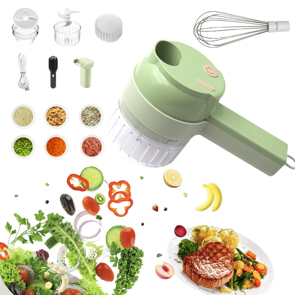 Portable Wireless Electric 4-in-1 Vegetable Cutter Set R427189