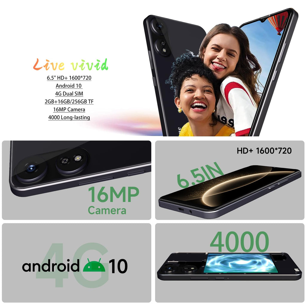 Unlocked Android Smartphone 4G LTE Dual SIM 16MP C2745