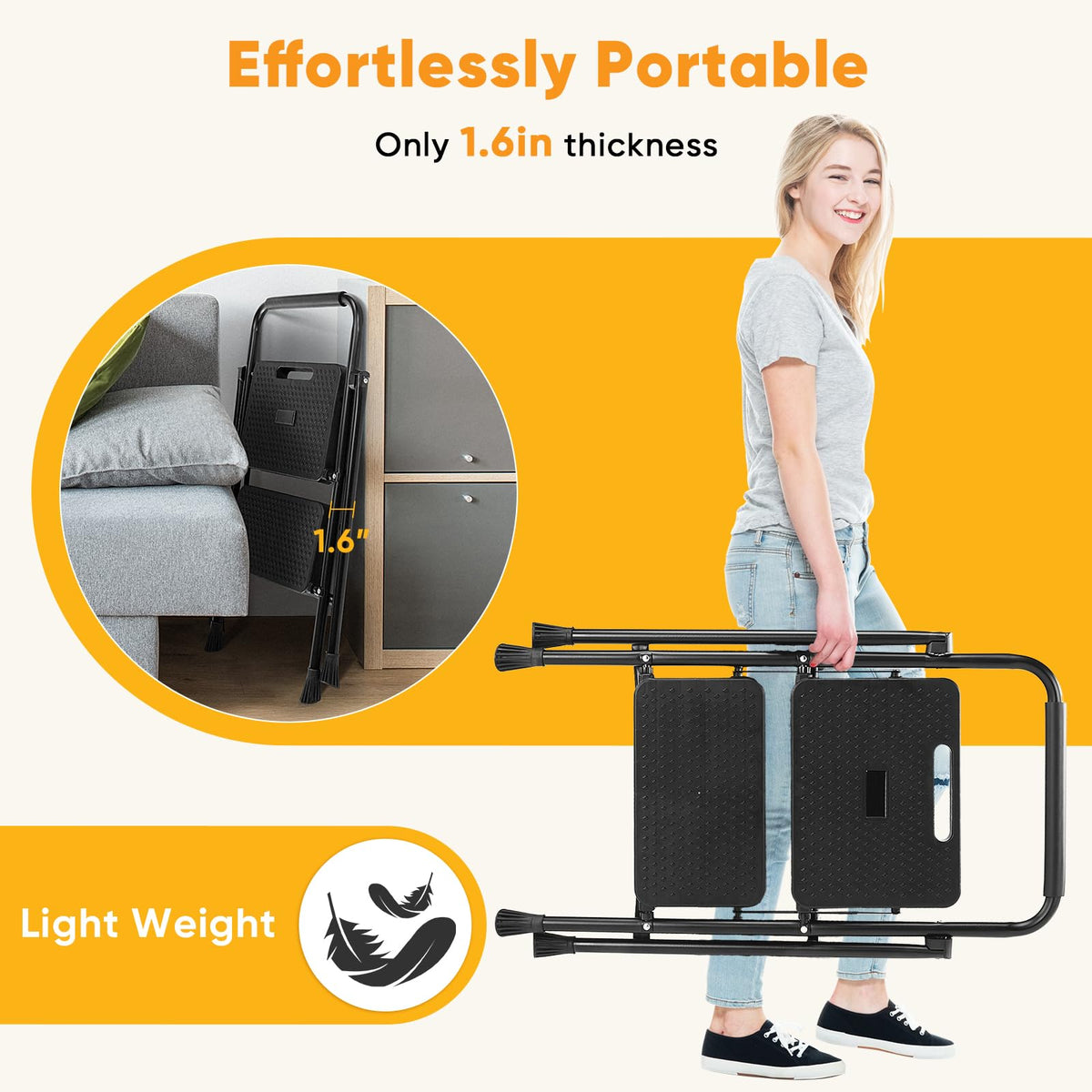 Two Step Ladder with Safety Lock F822