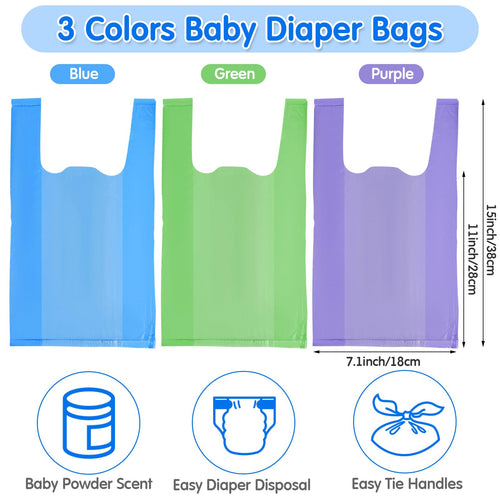 1800 Pcs Disposable Diaper Bags M4802
