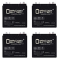 6V 210AH Dual Terminal SLA Replacement Battery 4 Pack I14120