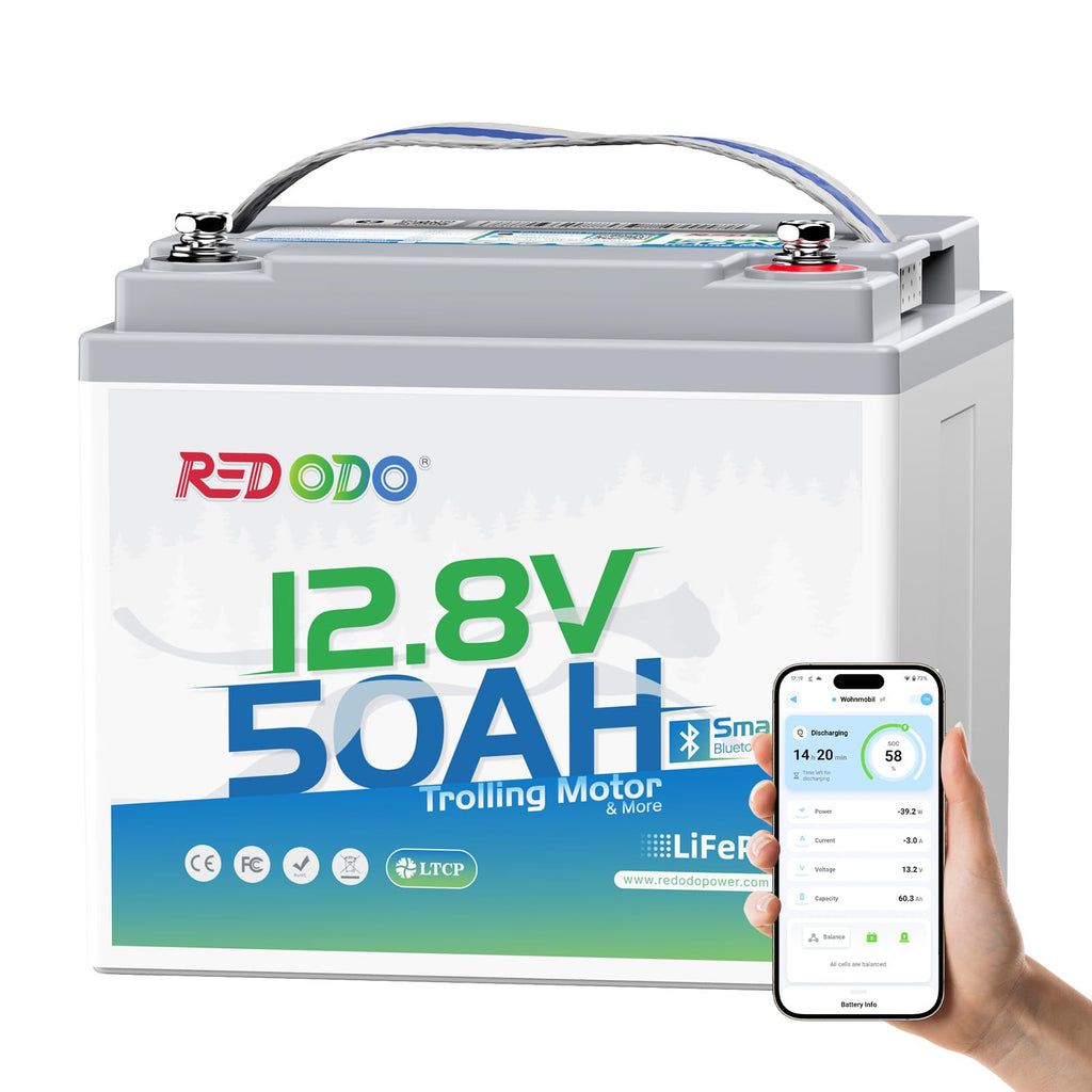 12V 50Ah LiFePO4 Deep Cycle Battery Q1189