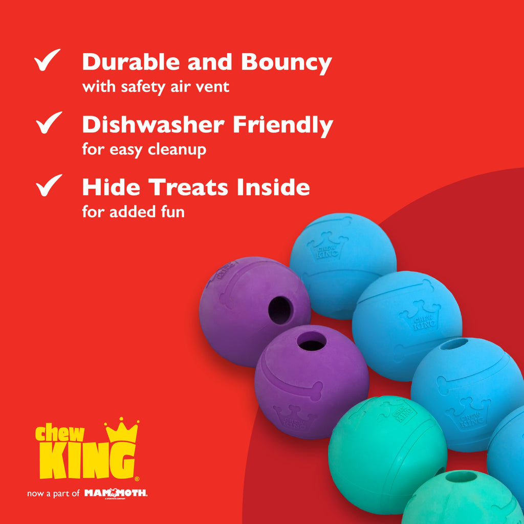Extremely Durable Natural Rubber Toy 2.5 inch, 8-pack N226663