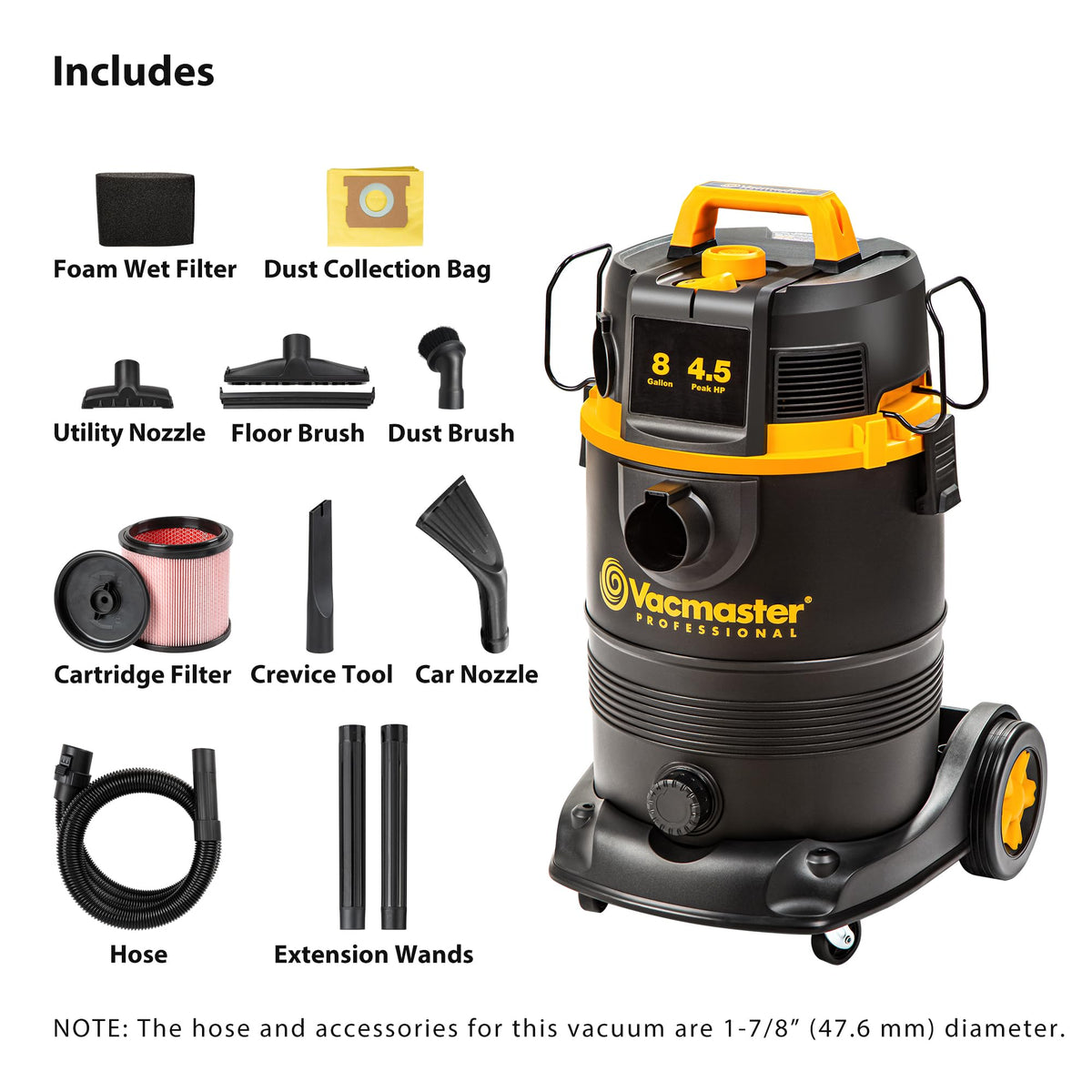 8 Gal Wet/Dry Vac K437464