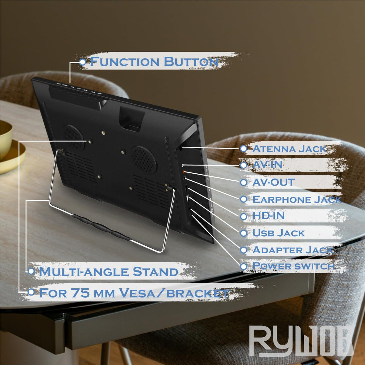 15.6" Rechargeable Battery TV I250