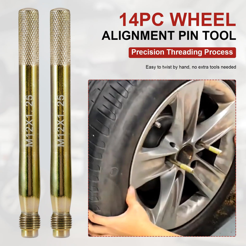 14Pcs Wheel Hanger Alignment Pin Guide Tool Set O33336