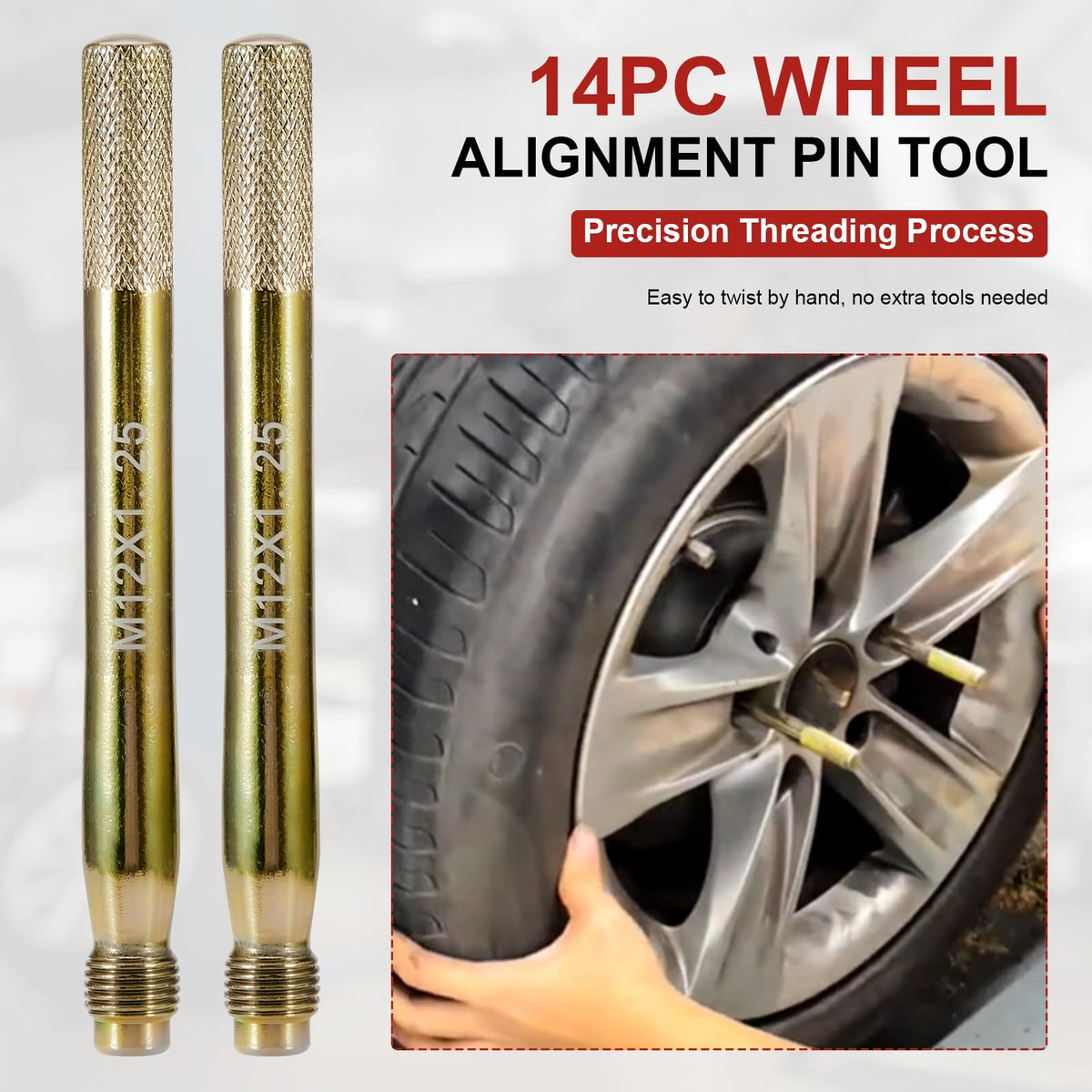 14Pcs Wheel Hanger Alignment Pin Guide Tool Set O33336