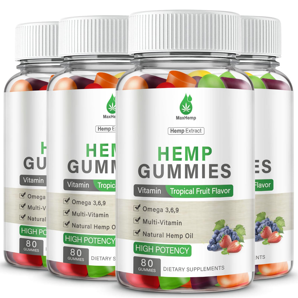 Organic Hemp Gummies 4 Pack Vegan W456804