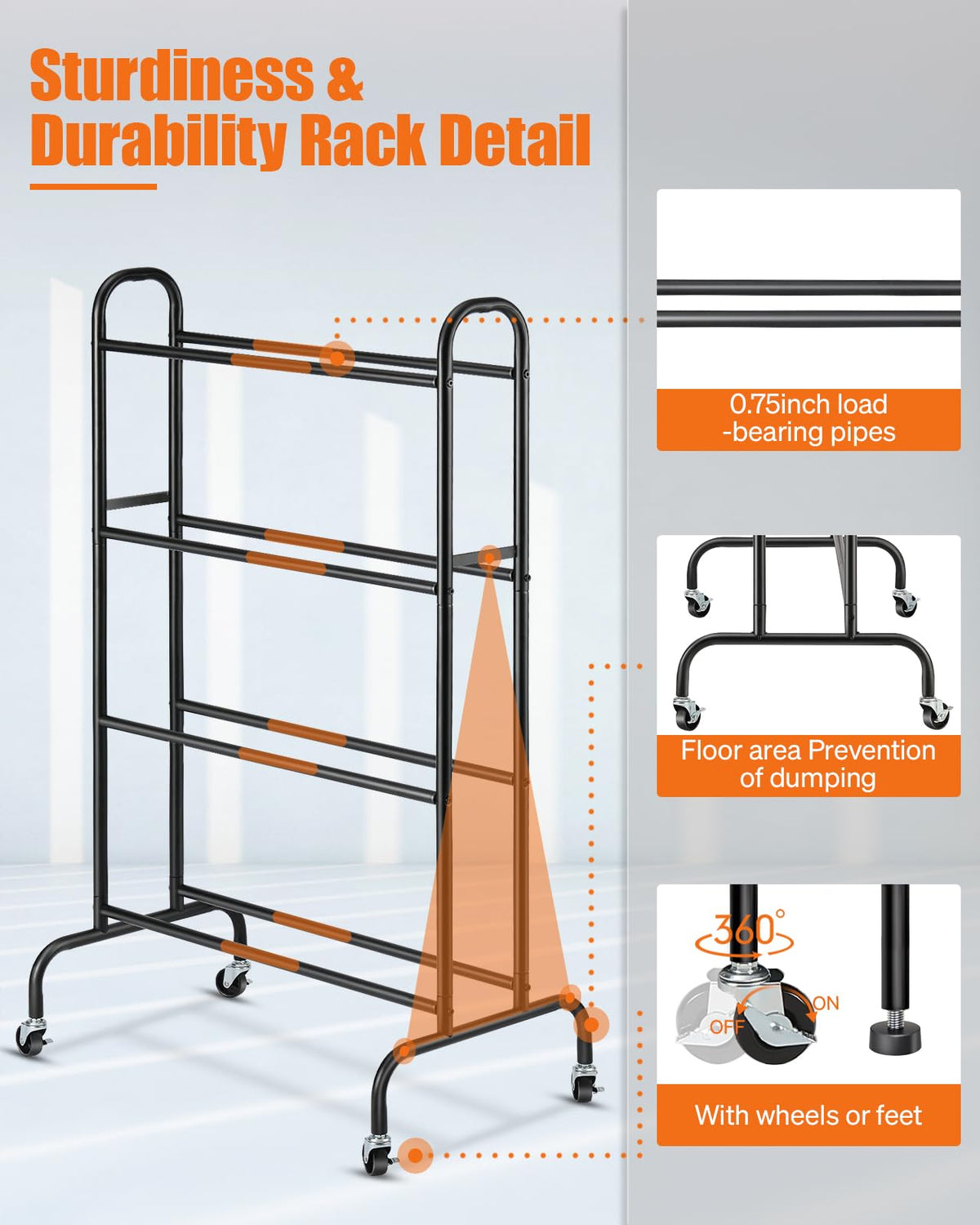 3D Printer Filament Storage Rack with Wheels A131984