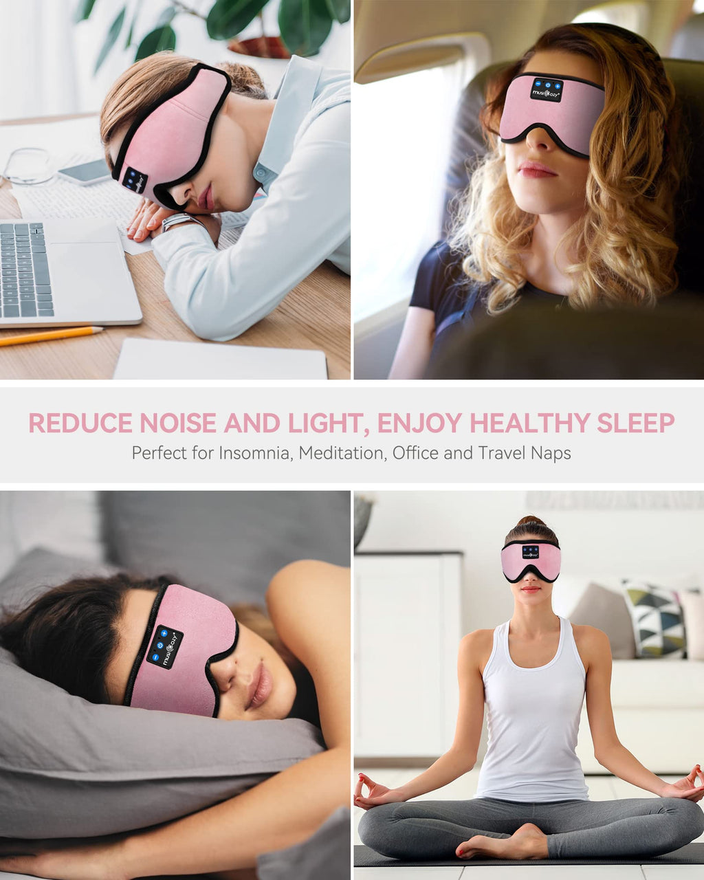 3D Bluetooth Sleep Headphones Headband Z6079