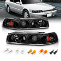 Black Replacement Projector Headlights Set G758