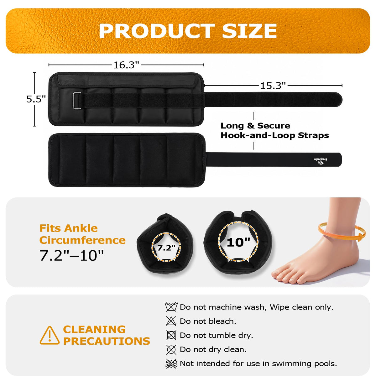 Adjustable Ankle Weights 1 Pair O60515