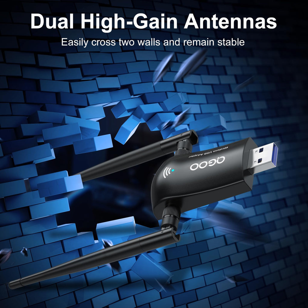 Wireless WiFi Adapter AC1300Mbps USB 3.0 Dual Band K2182