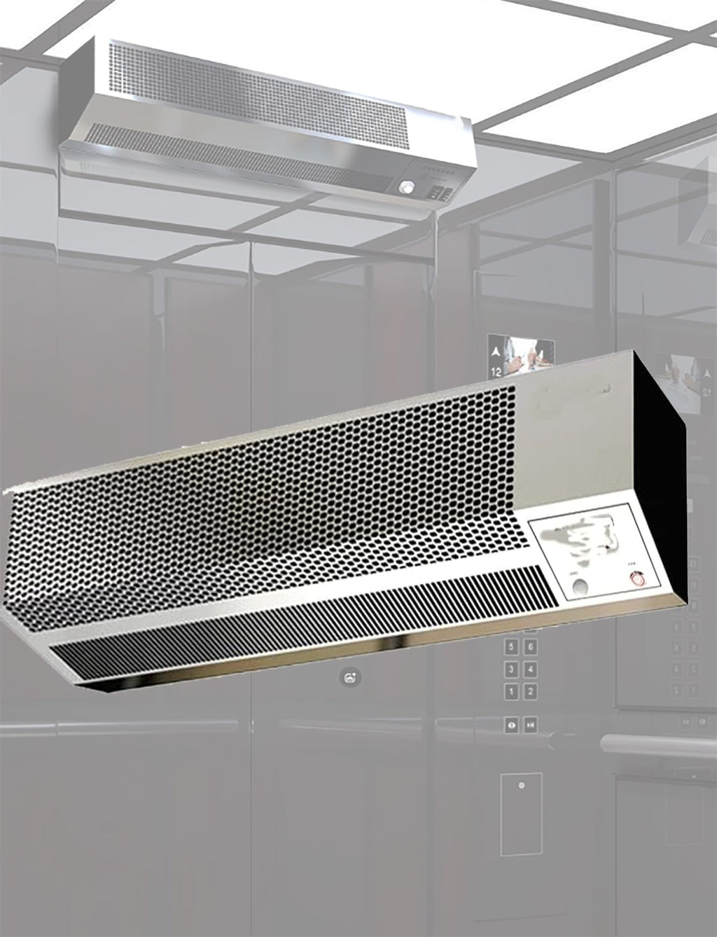 Elevator Air Curtain with Human Sensor Silver E6279