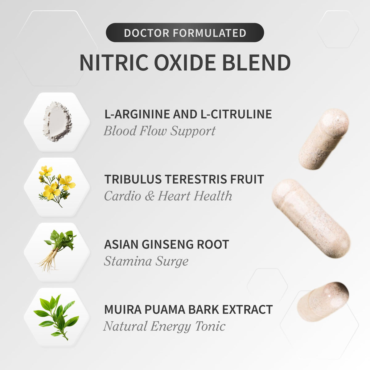 Nitric Oxide Beet Root Soft Chews + Booster Bundle, 60 Soft Chews + 90 Capsules I692565
