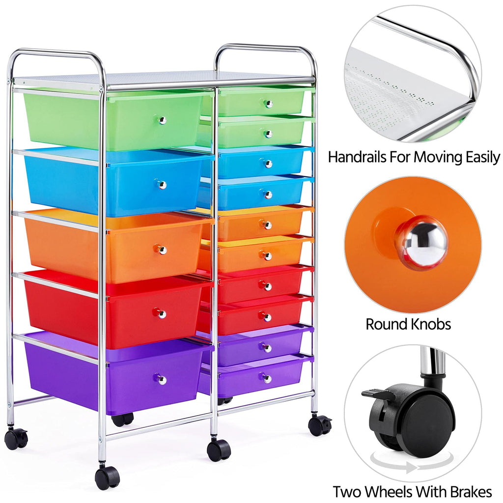 15 Drawer Rolling Storage Cart I430