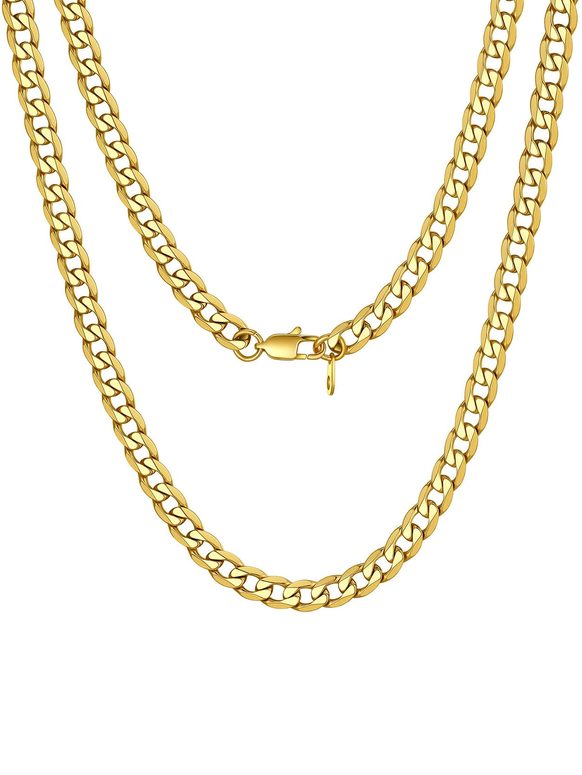 Stainless Steel Figaro Chain Necklace C476