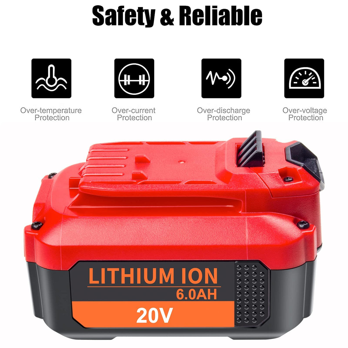 20V 6000mAh Replacement Battery 2 Packs X713