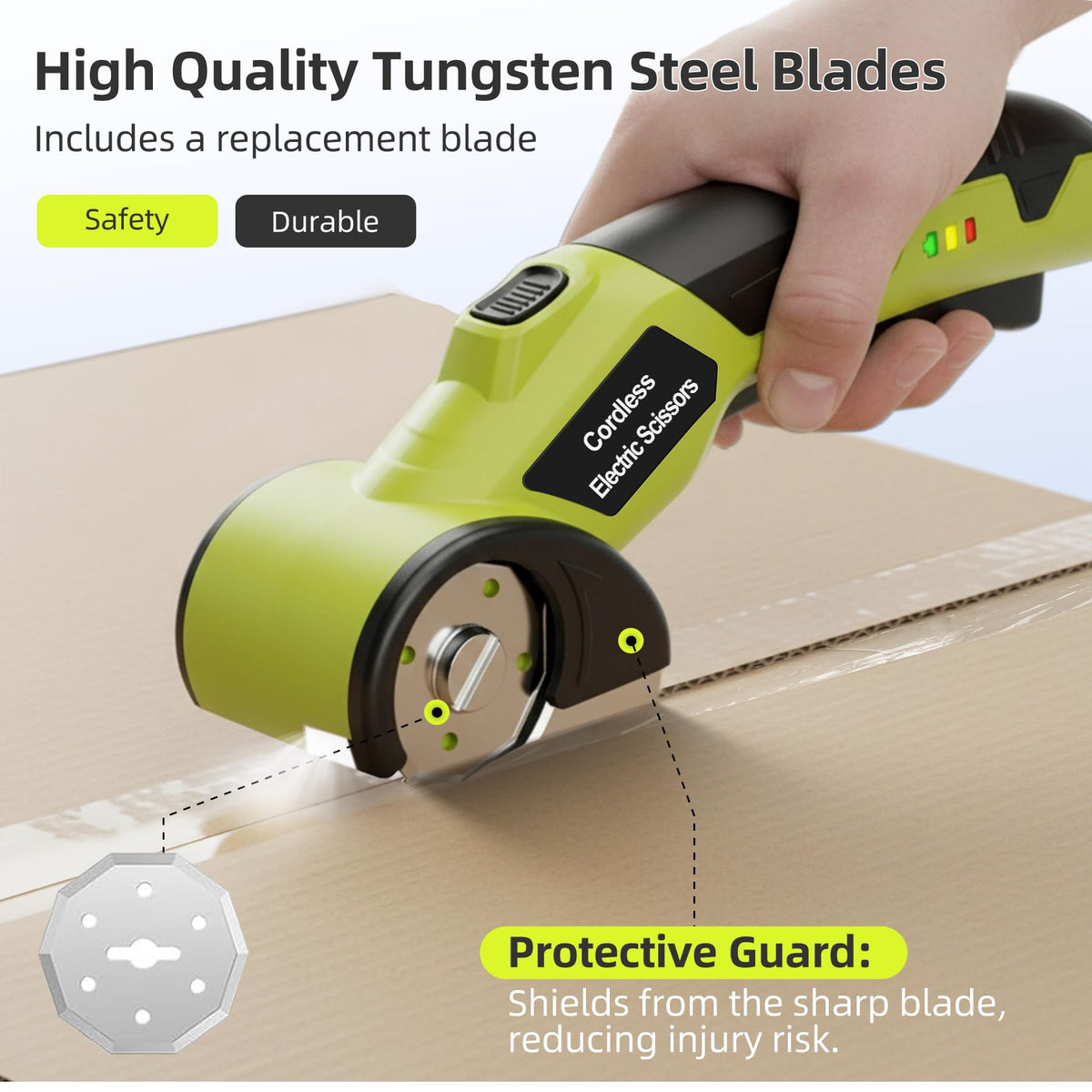 Cordless Electric Cutter with 2 Rotary Blades A9461
